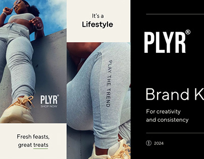 PLYR brand kit — lifestyle apparel branding by Mae