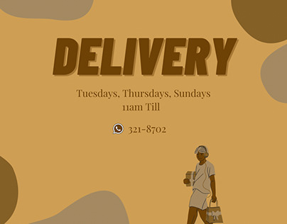 Delivery schedule Instagram post design by Mae