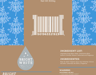Bright White soap packaging design by Mae